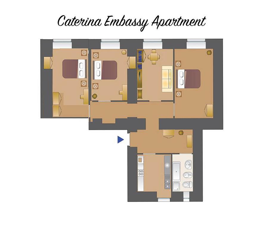 Caterina One O One - Embassy Lejlighed Rom